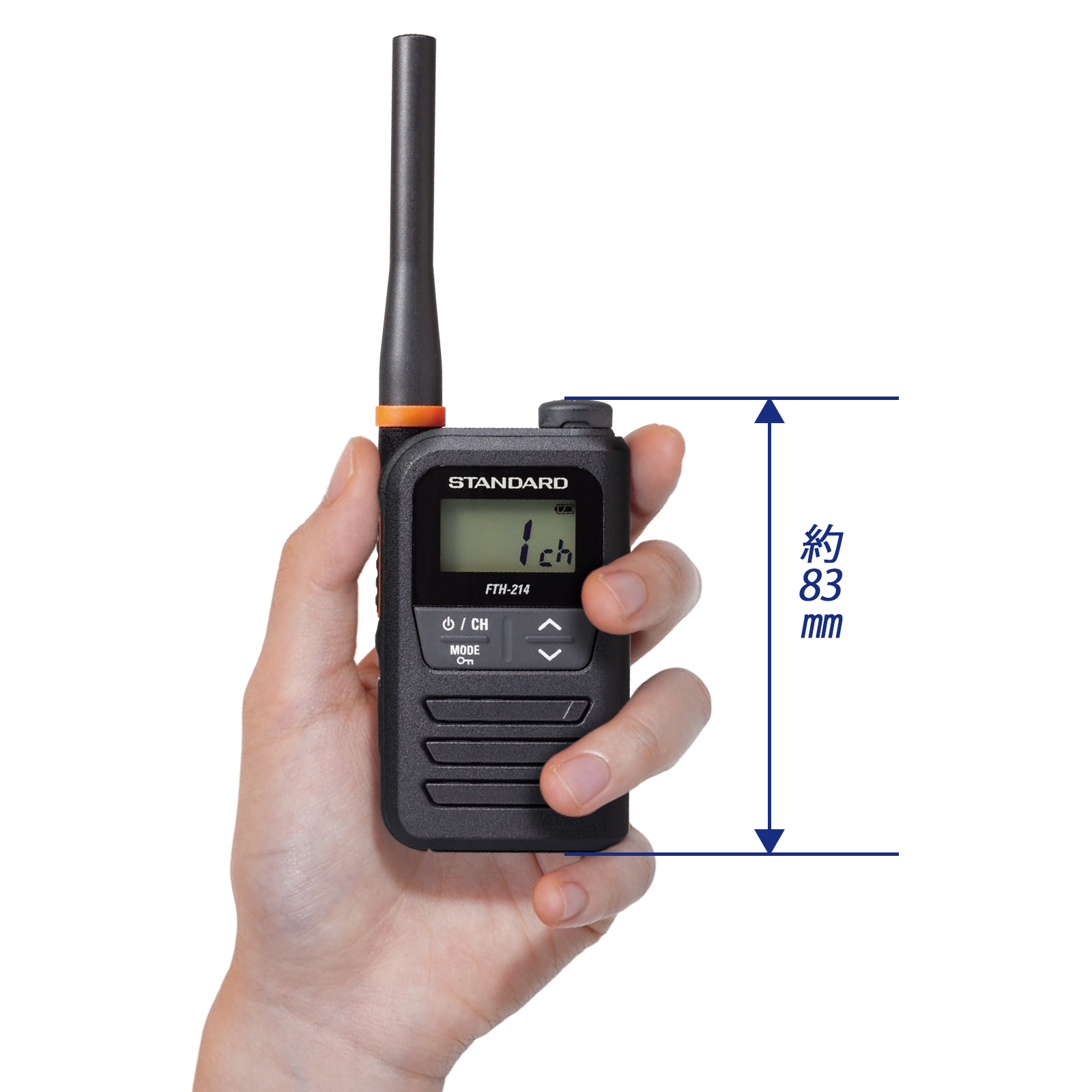 FTH-214本体大きさ（83mm）